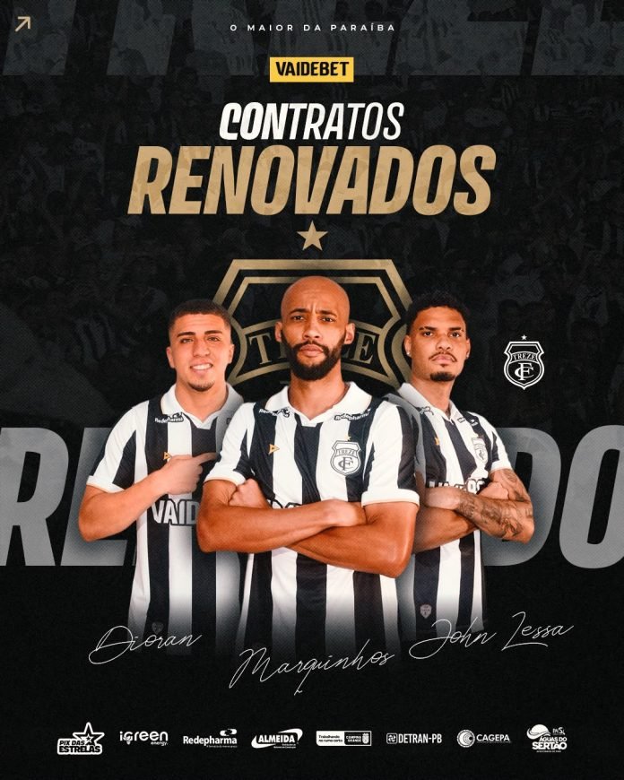 Marquinhos, Dioran e John Lessa,