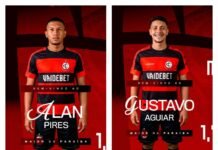 Campinense oficializa as contratações do meia Gustavo Aguiar e do lateral Alan Pires