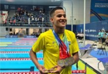Paraibano brilha com oito medalhas de ouro na Copa Pacífico de Natação, no Chile